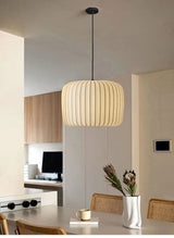 Modern Japanese Wabi Sabi Zijdehanglamp