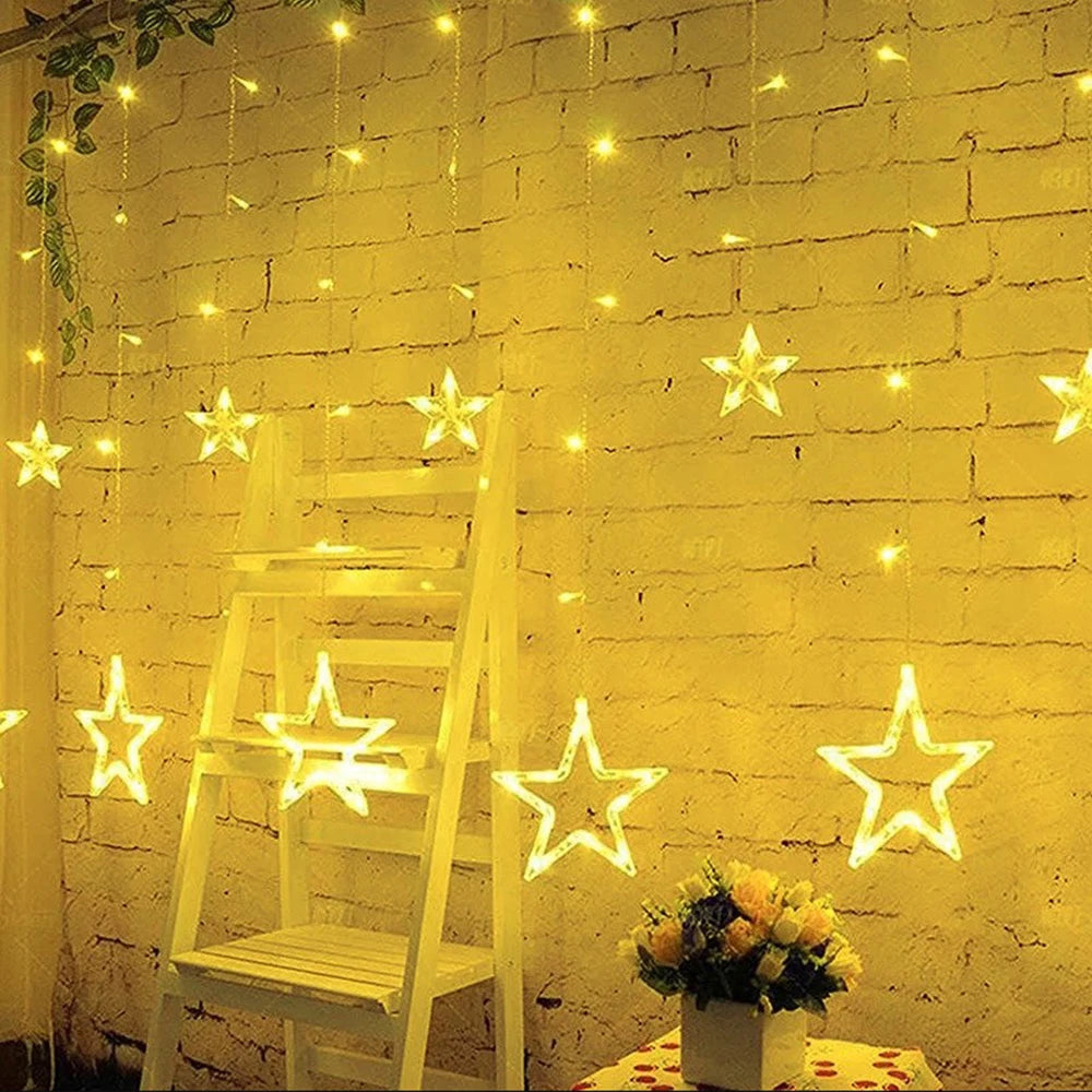 LumiSter 3.5M Sterren Gordijnverlichting – 138 LED Fairy Lights Kerstverlichting - buitenverlichting - in de kamer