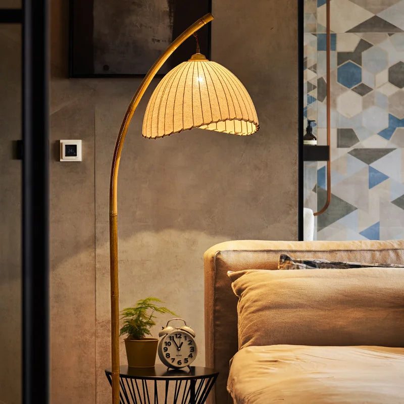 ZenGlow Wabi-Sabi LED Vloerlamp – Scandinavisch Minimalisme & Japans Design voor een Rustgevende Sfeer - vloerlampen - detail