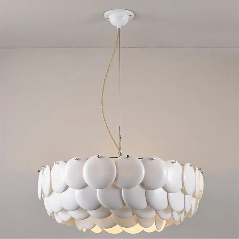Franse Handgemaakte Luxe Keramische Kroonluchter - hanglampen - detail