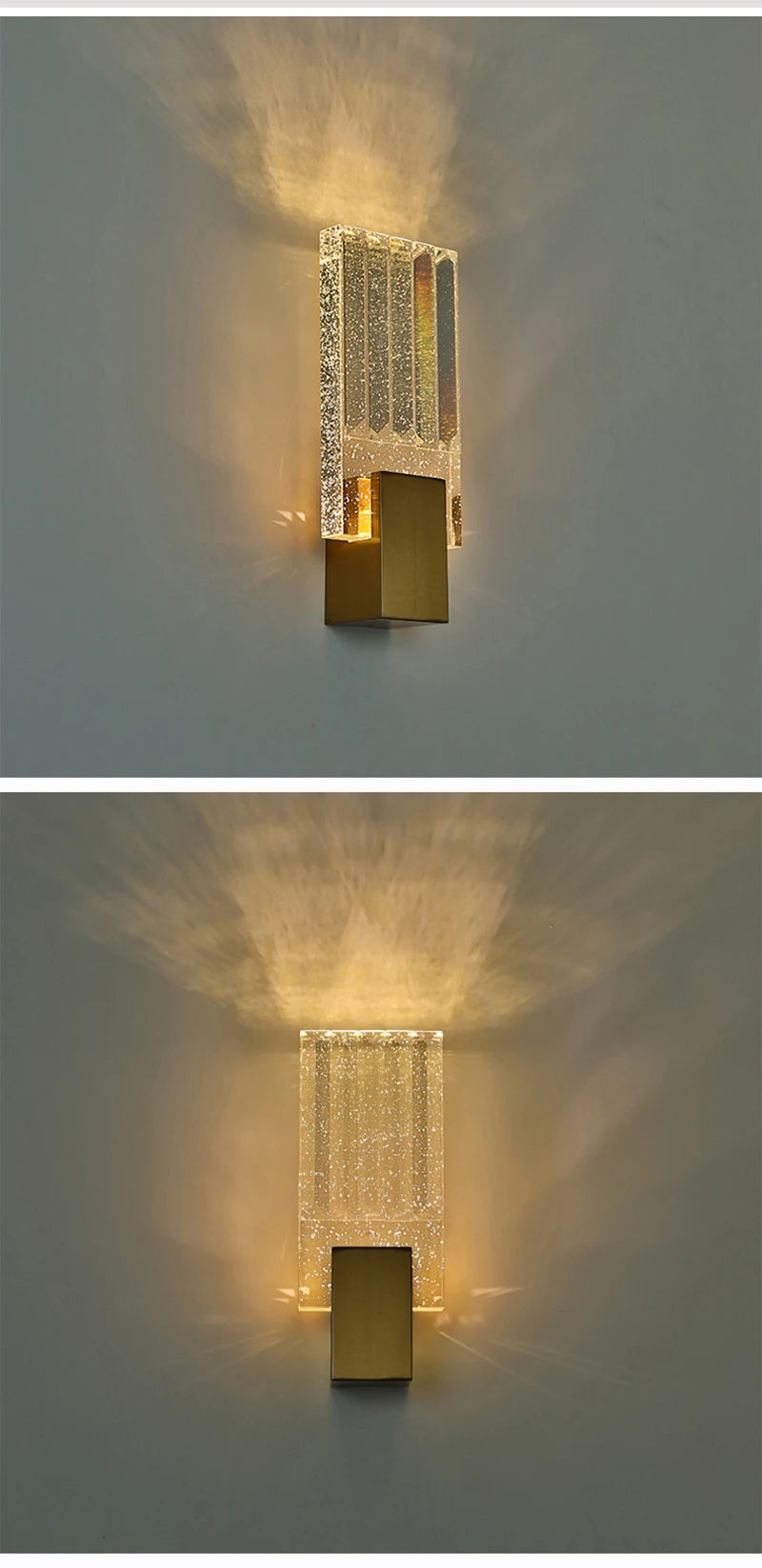 AuroraLux Bubble Wandlamp – Luxe Gouden LED - wandlamp
