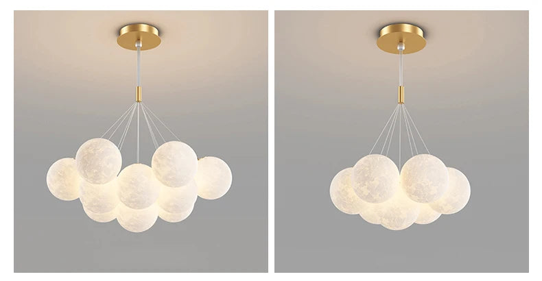 DreamGlow KidsChandelier – Moderne 3D-Print Kinderkamer Hanglamp - hanglampen - close-up
