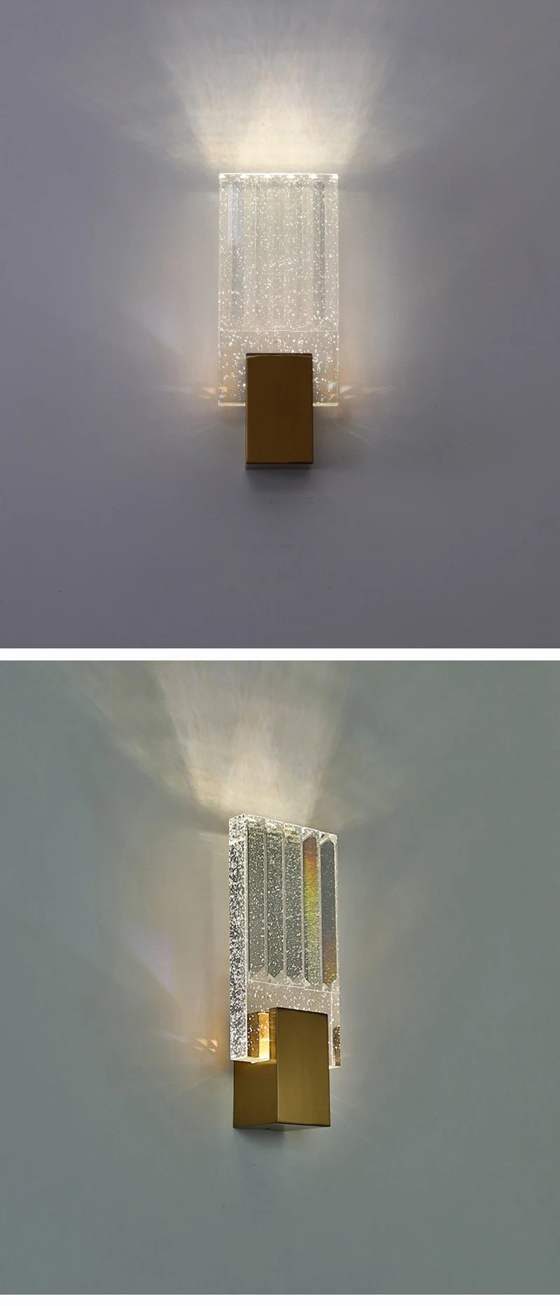 AuroraLux Bubble Wandlamp – Luxe Gouden LED - wandlamp - sfeerbeeld