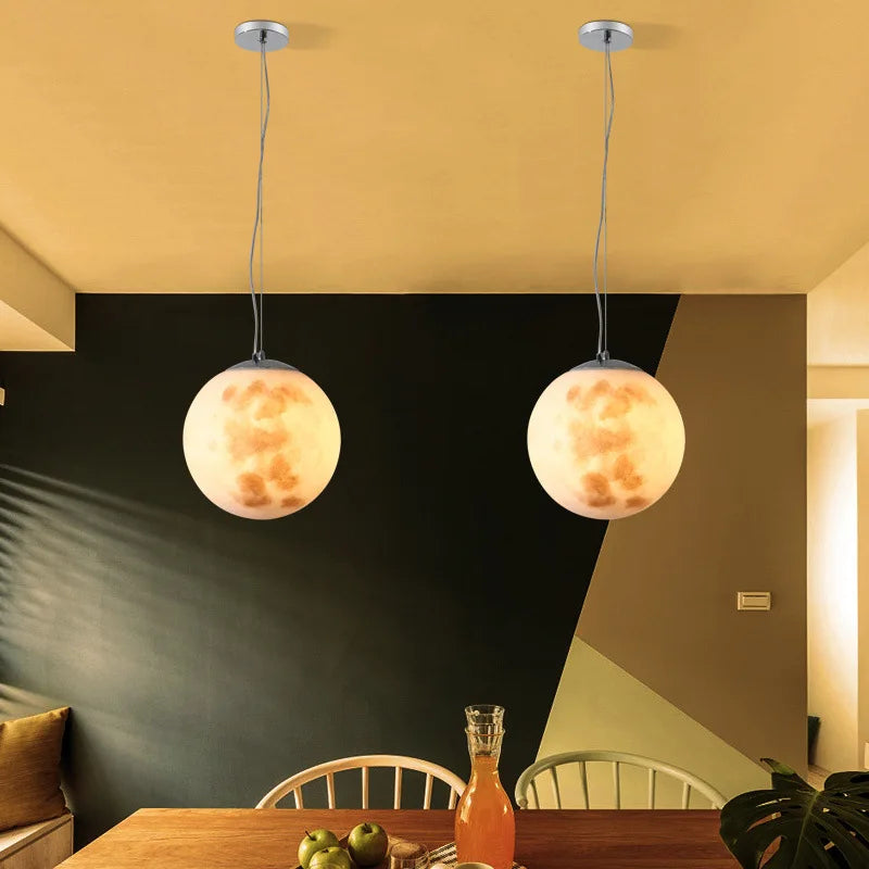 LunaNord – Scandinavische Volle Maan Hanglamp - hanglampen - verlicht