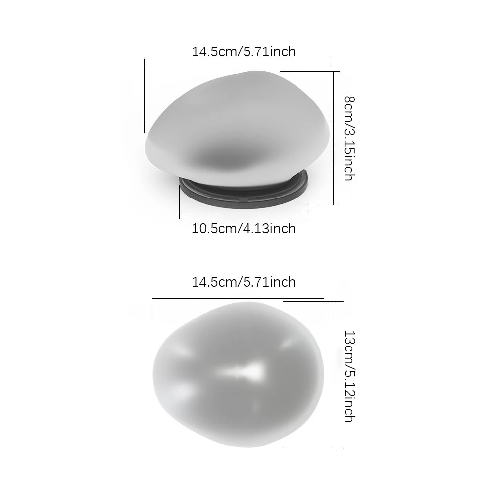 LUXGLOW Solar Kiezel Buitenlamp - buitenverlichting - gemonteerd