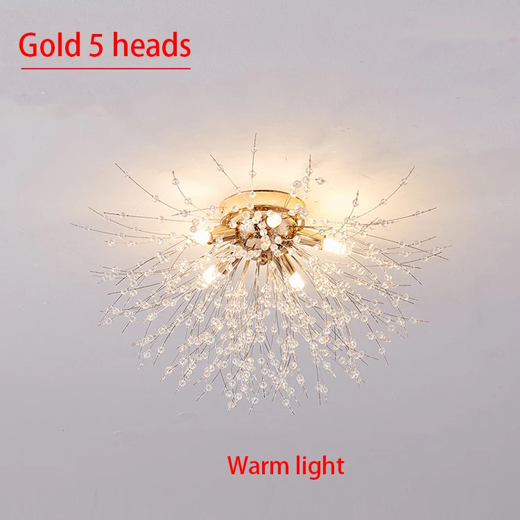 Dandeluxe Paardenbloem Kristal Plafondlamp - plafondlamp - materiaaldetail