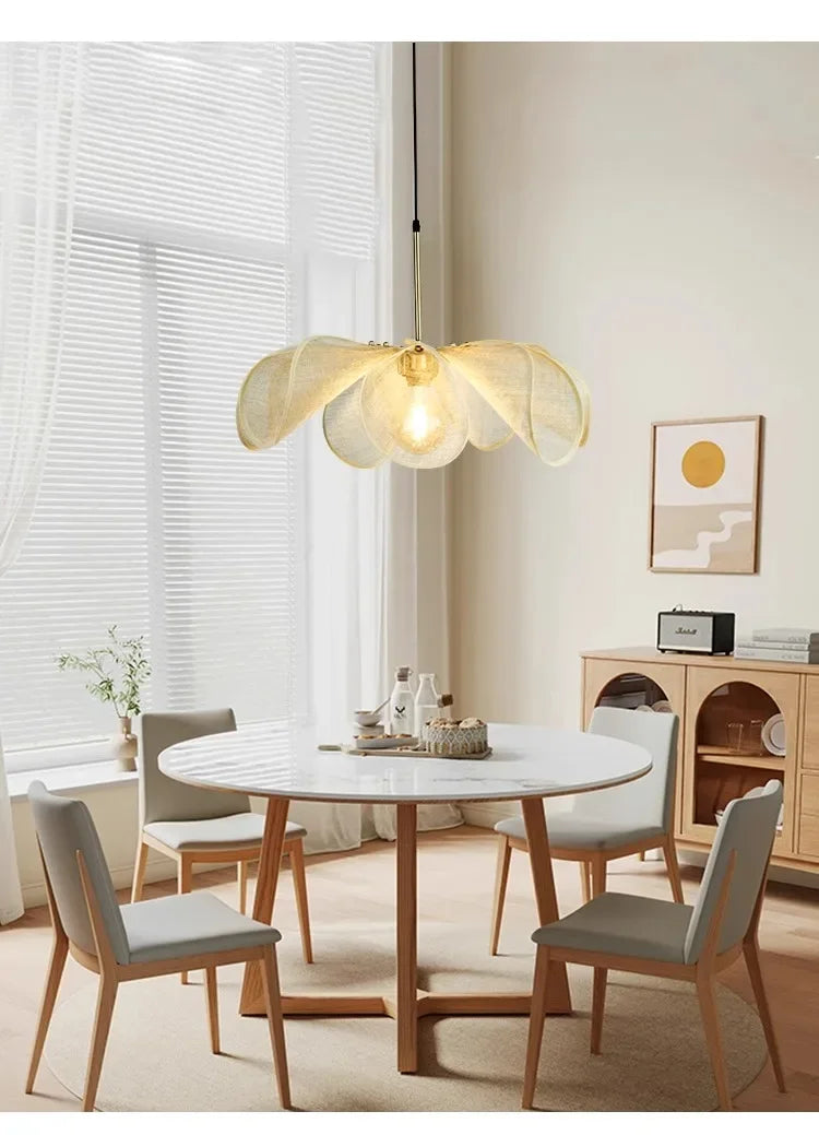 SabiFlora Wabi-Sabi Stoffen Hanglamp - plafondlamp - gemonteerd