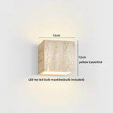 TerraLume Wabi-Sabi Travertin LED Wandlamp