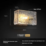 LuxeLuma Postmoderne Koperen Wandlamp met Glazen Kap