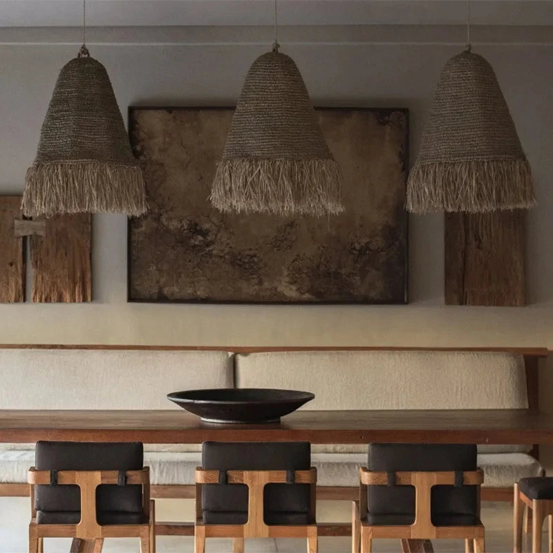 Handgeweven Rotan Hanglamp - hanglampen - detail