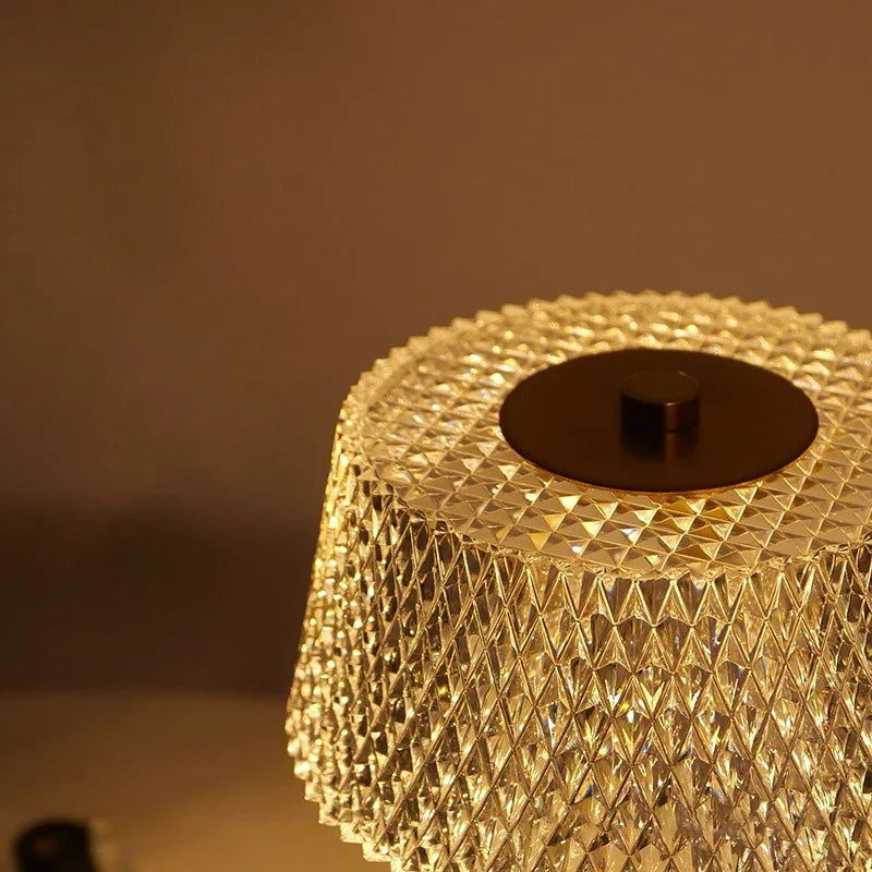 LumaGlow Touch – Oplaadbaar Glazen LED Nachtlampje