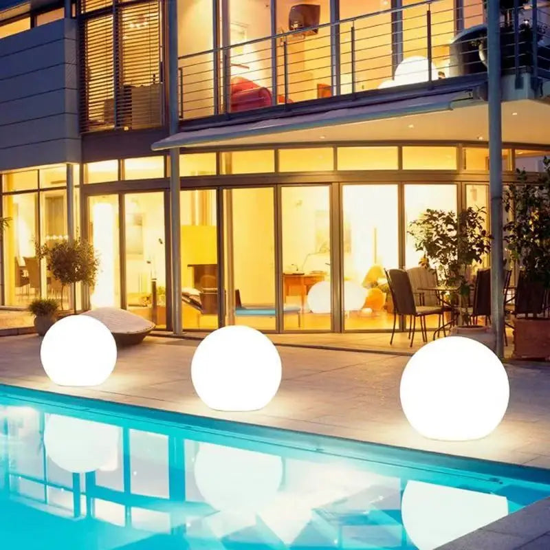 LUXARÉ GlowSphere RGB Tuinlamp op Zonne-energie - buitenverlichting - gemonteerd