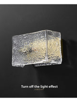 LuxeLuma Postmoderne Koperen Wandlamp met Glazen Kap