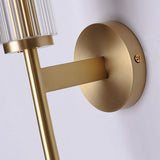 Moderne Luxe Gouden Wandlamp met Helder Glazen Kap