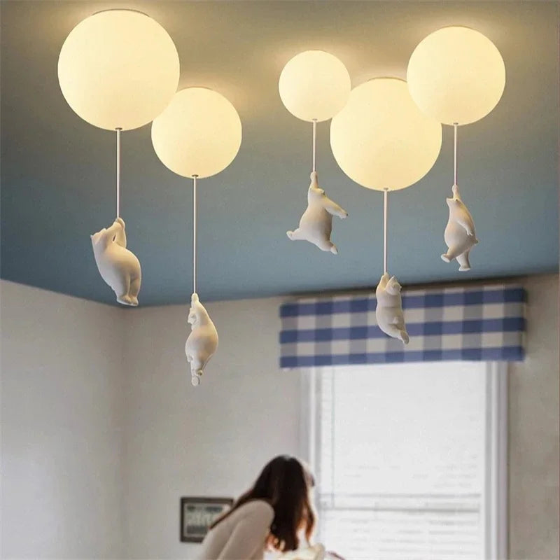 PolarGlow Designer IJsbeer Kroonluchter - hanglampen - in de kamer