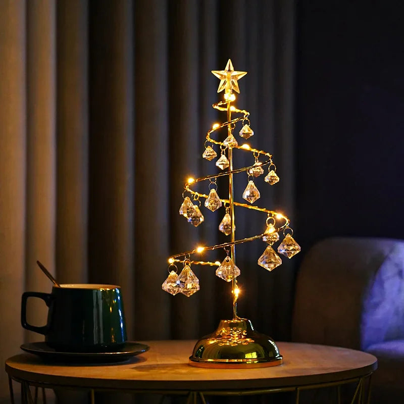 LumiSpiral Kristallen Kerstboom Tafellamp