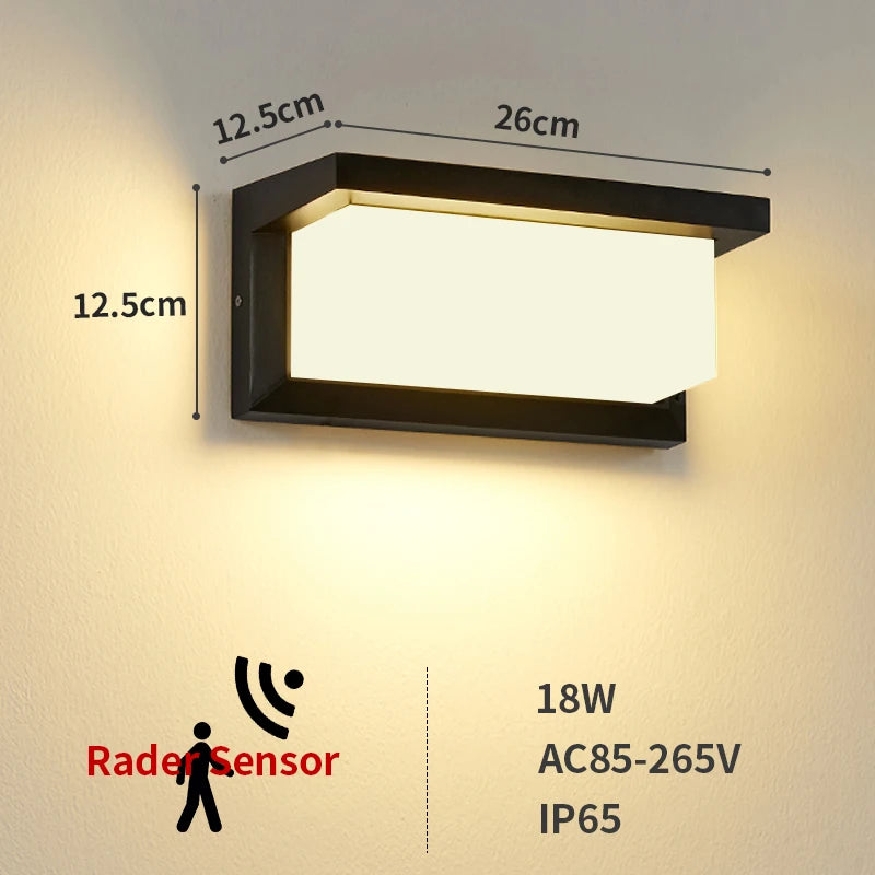 RAINFORCE IP65 LED Buitenwandlamp - buitenverlichting - in de kamer