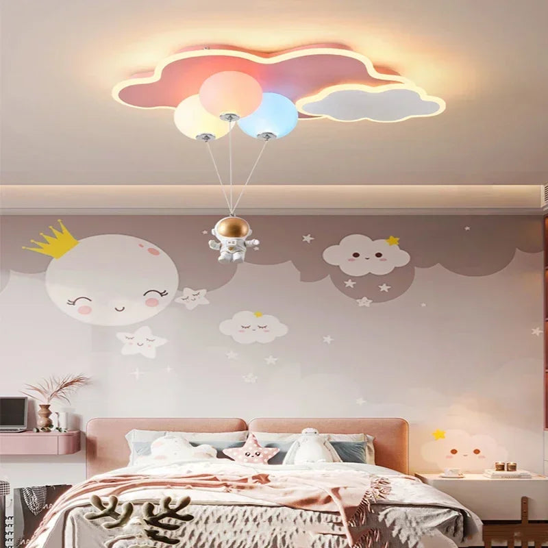 Nordic Astronaut Cloud LED Hanglamp - plafondlamp - detail