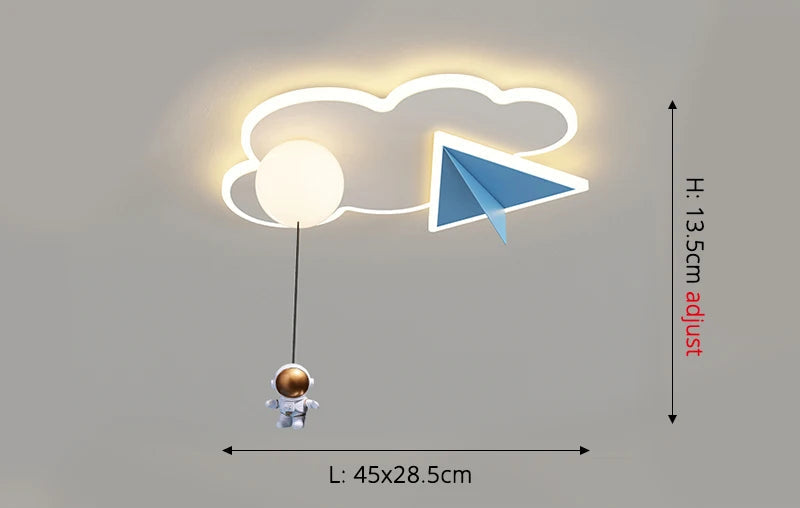 CosmoGlow Astronaut Wolkenplafondlamp - plafondlamp