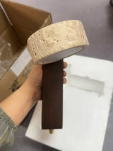 AureaCave Wabi-Sabi Travertin Wandlamp