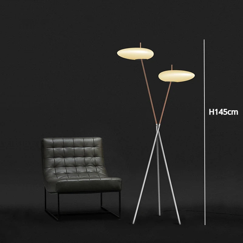 Nordic Luxe Design Vloerlamp – Stijlvolle LED Staande Lamp voor Woonkamer, Eetkamer & Slaapkamer