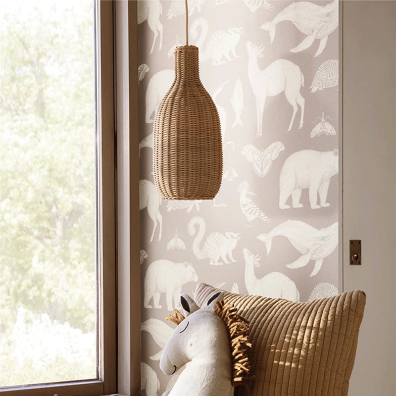 Bohemian Wicker Pendant Light - hanglampen - close-up