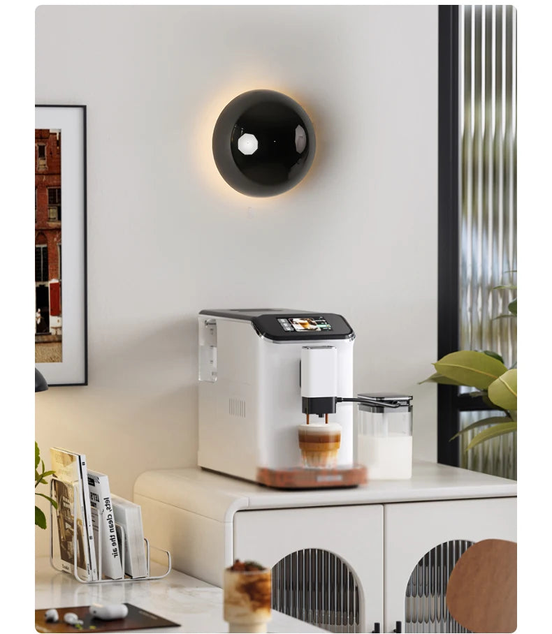 LumiBau Luxe Bauhaus Ronde Wandlamp - wandlamp - afmetingen
