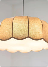 Nordic Wabi Glow – Minimalistische Wabi Sabi Linnen LED Hanglamp