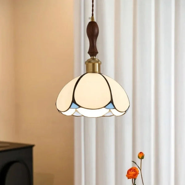 TiffanyGlow Vintage Glas LED Hanglamp