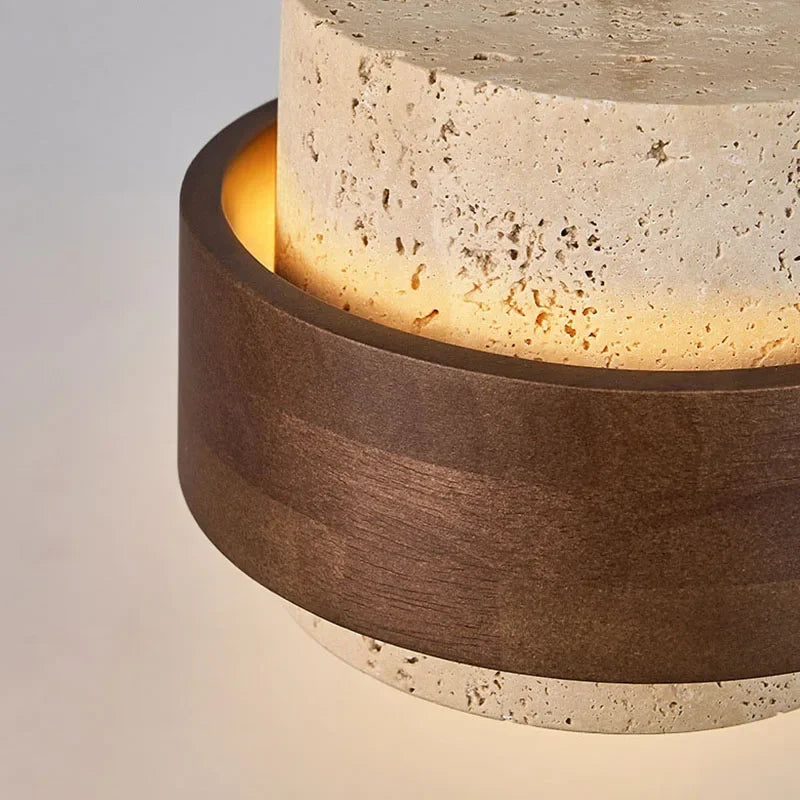 LumiStone Natuursteen LED Hanglamp - hanglampen - close-up
