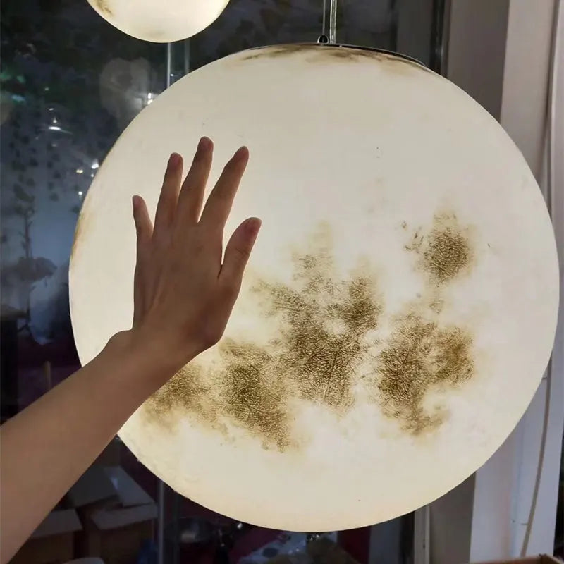 LunaNord – Scandinavische Volle Maan Hanglamp - hanglampen - detail