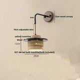 LumiTravert Wandlamp – LED Natuursteen & Hout Design met Trekschakelaar