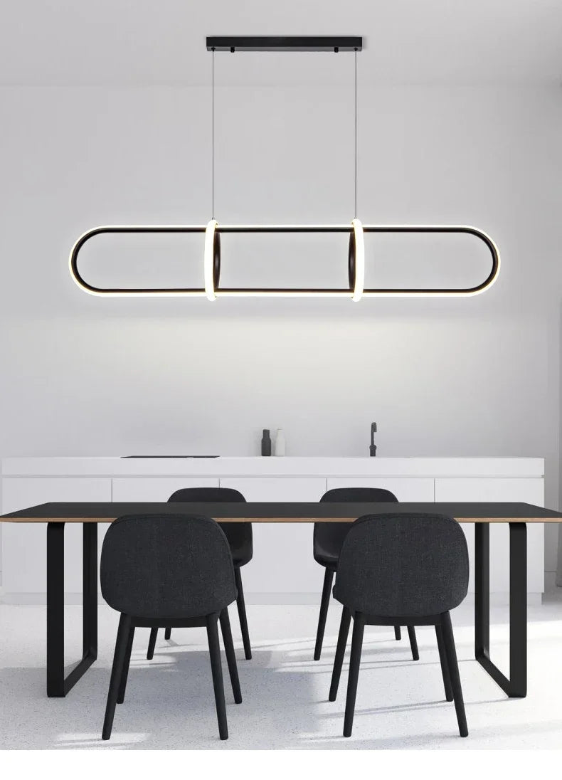 Moderne LED Hanglamp - Stijlvolle Hanglamp voor Woonkamers, Slaapkamers &amp; Hotel - hanglampen - sfeerbeeld