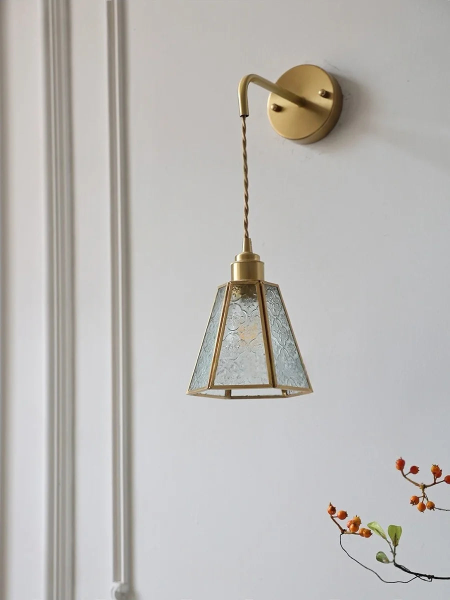 Aurora Copper Wall Light - wandlamp - gemonteerd
