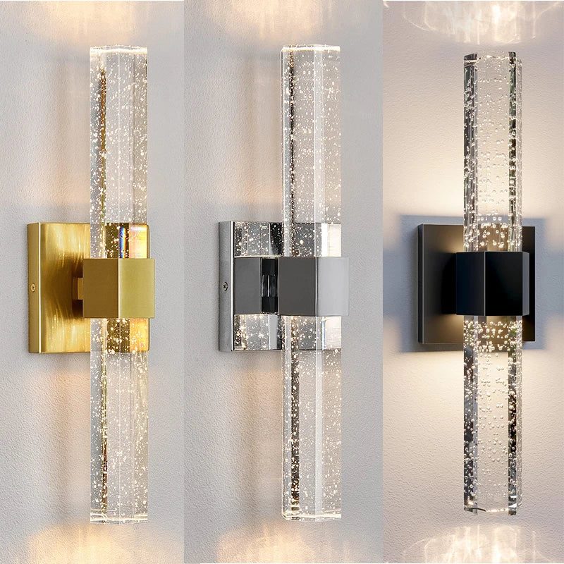 AuroraLux Bubble Wandlamp – Luxe Gouden LED