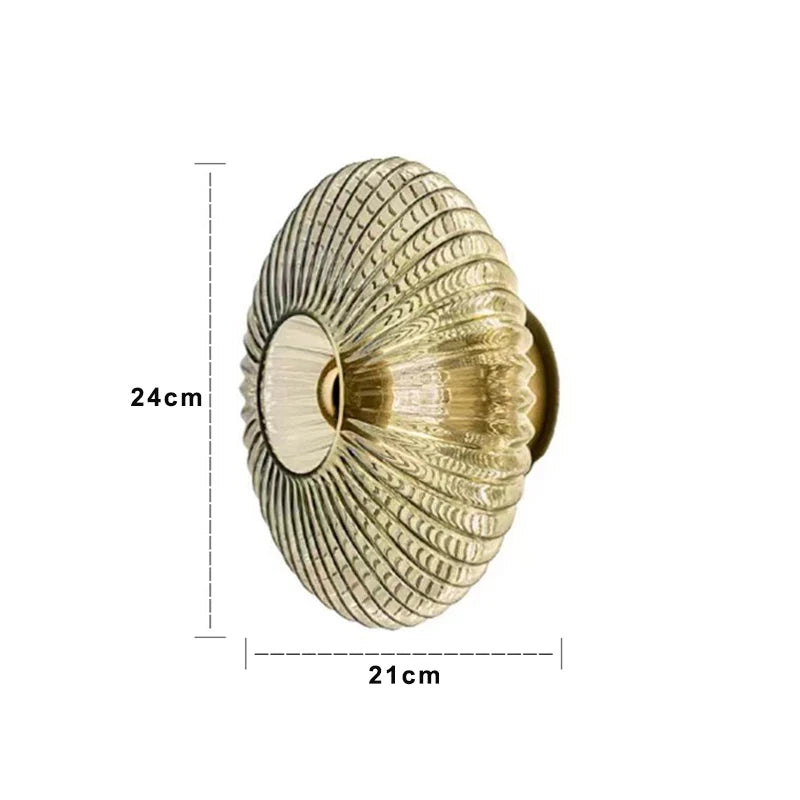 AuraGlas Bauhaus Wandlamp - wandlamp - sfeerbeeld