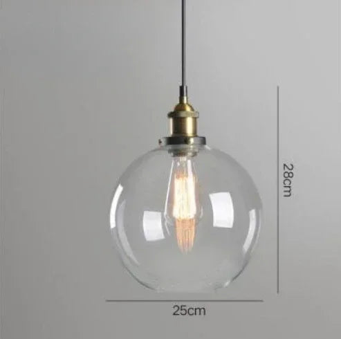 NordicLoom – Moderne Loft Hanglamp met Glas - hanglampen - afmetingen