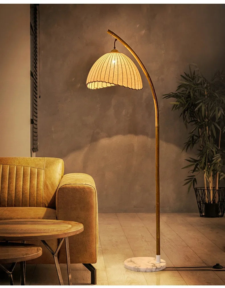 ZenGlow Wabi-Sabi LED Vloerlamp – Scandinavisch Minimalisme & Japans Design voor een Rustgevende Sfeer - vloerlampen
