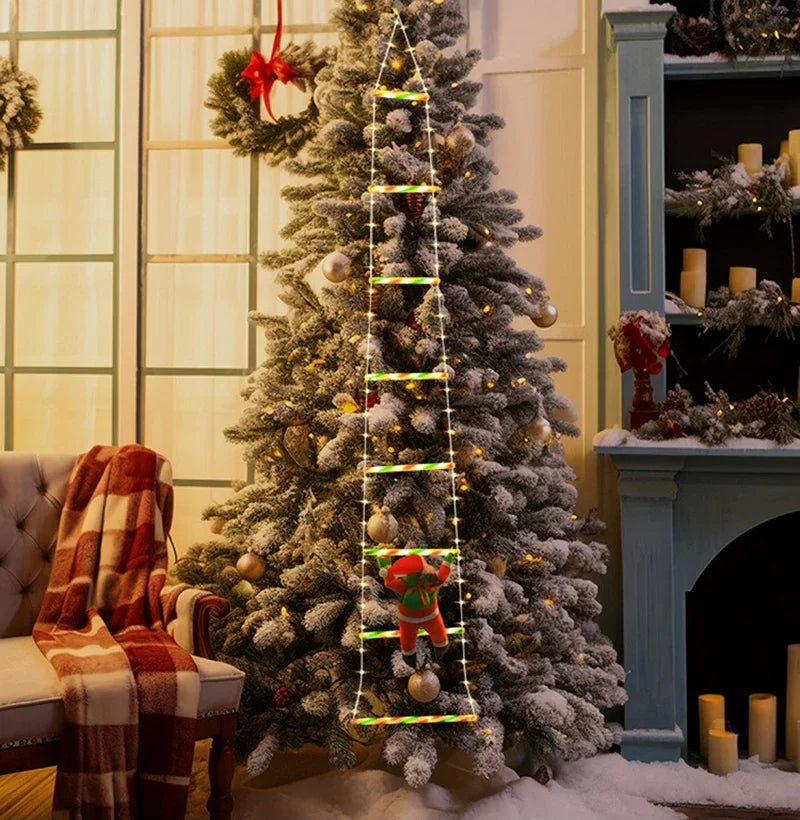 KerstLuxe Santa Claus Klimtouw LED Sfeerverlichting – 1M / 3M USB String Light