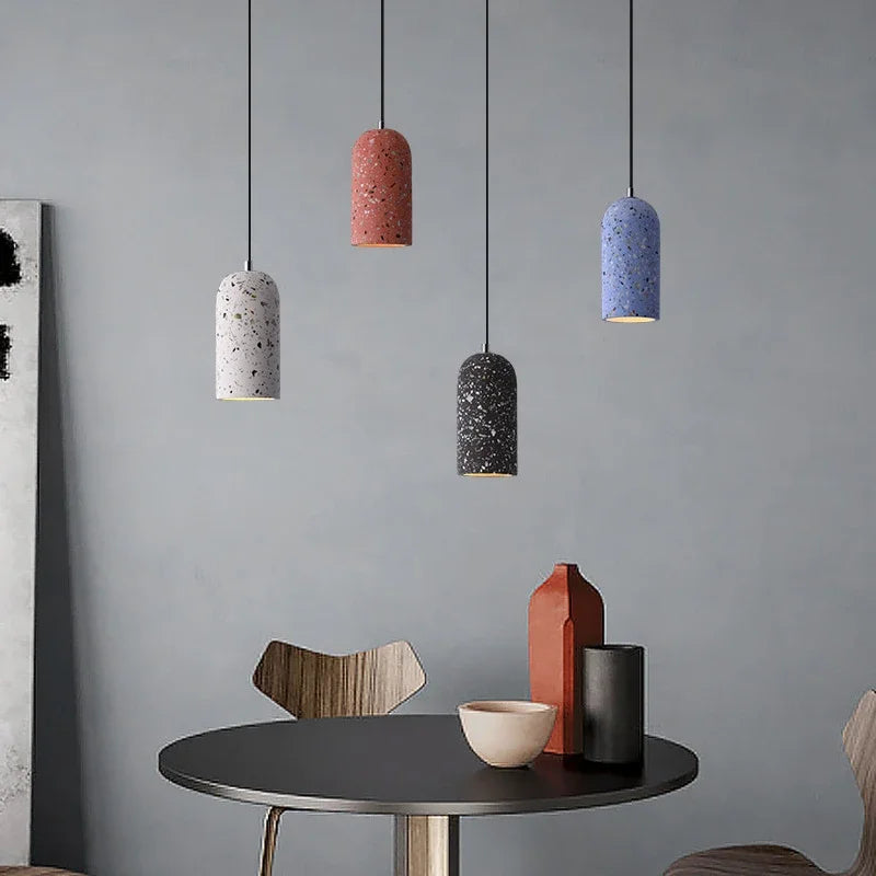CementoLux – Handgemaakte Cement Hanglamp met LED - hanglampen - in de kamer