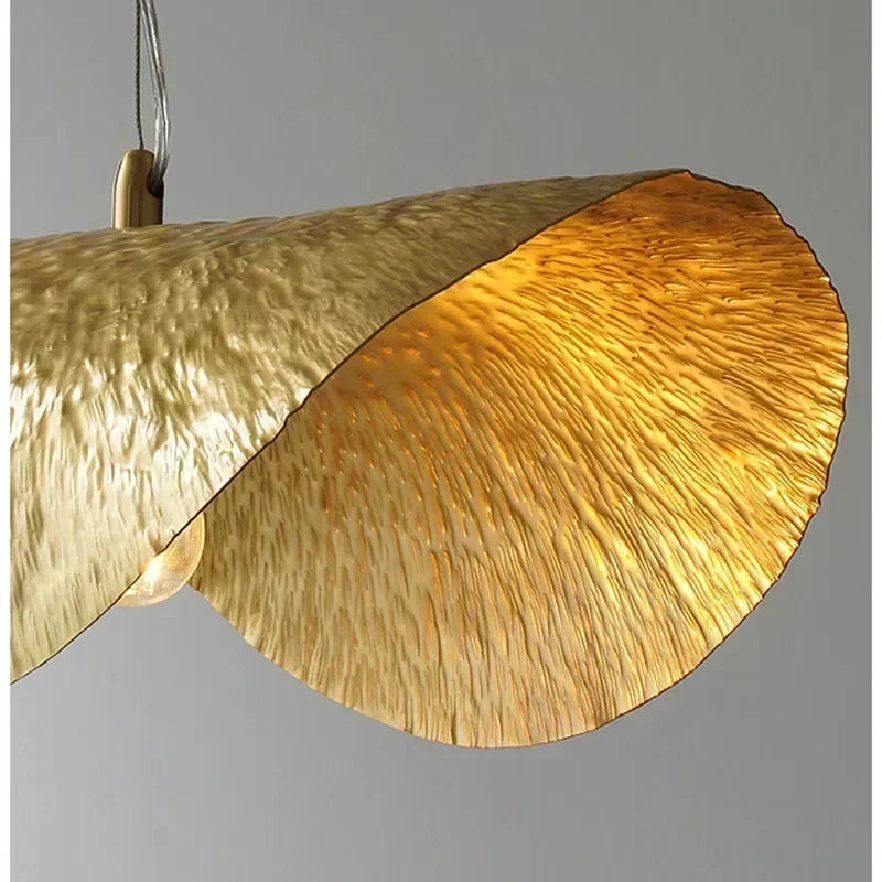 ZenLotus Gouden Lotusblad Kroonluchter - hanglampen - in de kamer