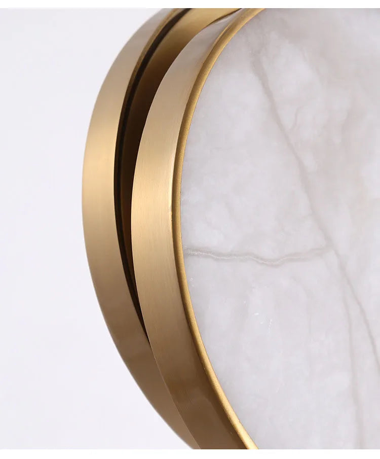 Round Marble Wall Lamp - wandlampen - gemonteerd