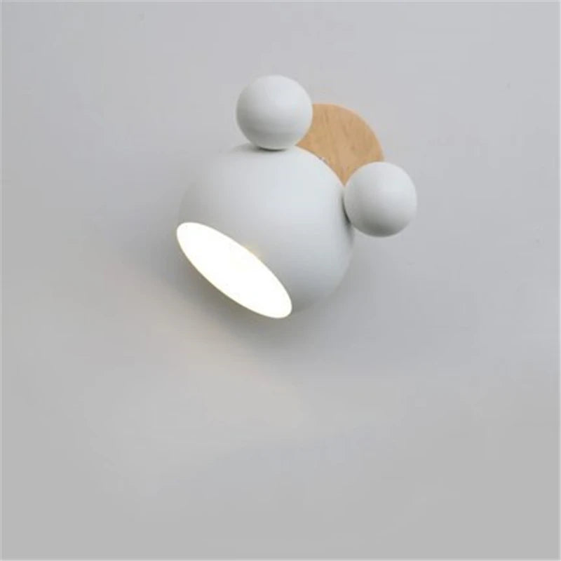 Nordic Mickey Wandlamp – Designlamp voor Slaapkamer, Hal & Kinderkamer