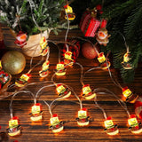 LumiJoy Kerst LED Slinger – Kerstboom, Sneeuwpop & Kerstman Lichtsnoer