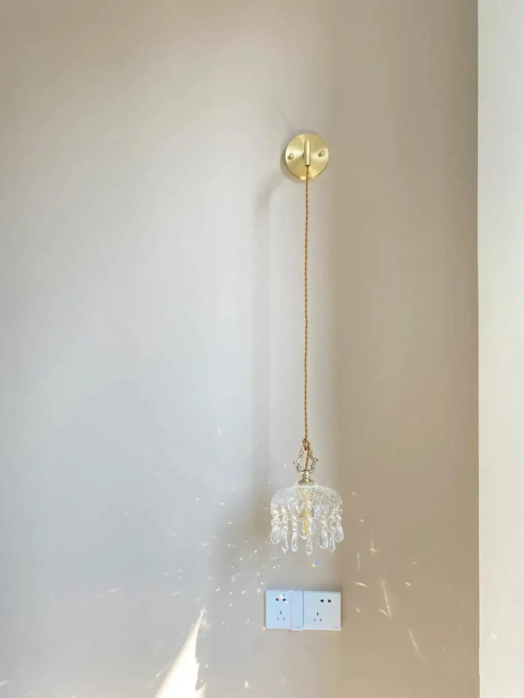 Franse Retro Glazen Hanglamp - hanglampen