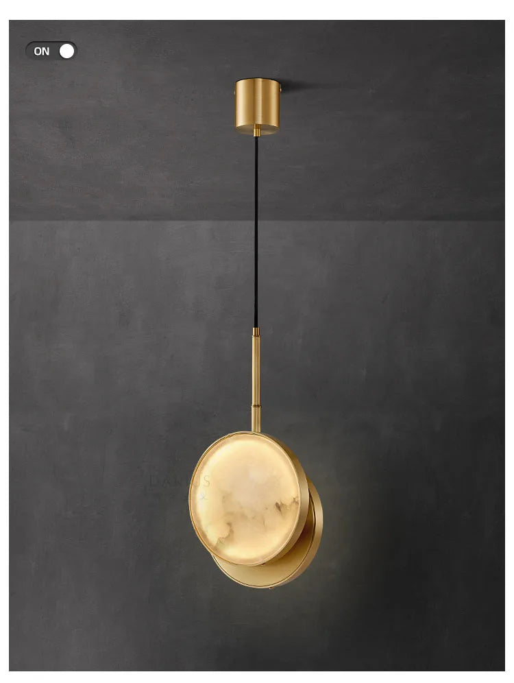Round Marble Wall Lamp