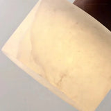 Lumina Wabi-Sabi Luxe Marmeren LED Hanglamp – Elegante Jade-Witte Sfeerverlichting