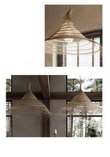 “RattanAura Wabi-Sabi Hanglamp” – Japanse LED Pendel Lamp met Ratten-Design