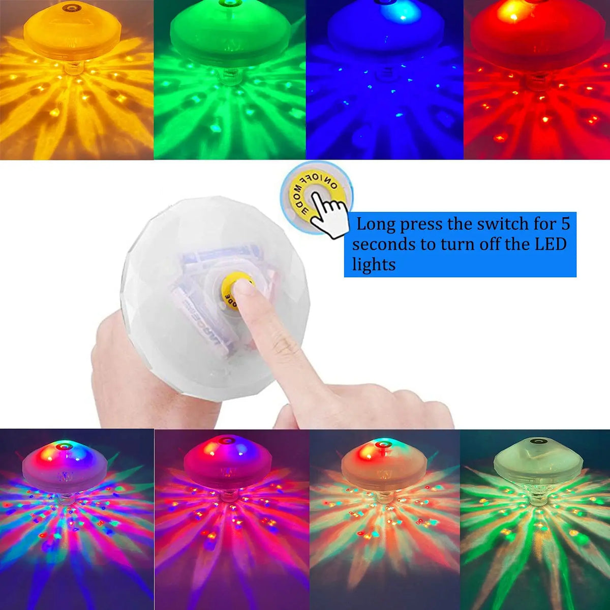 AQUAGLOW RGB Drijvende Disco Lamp