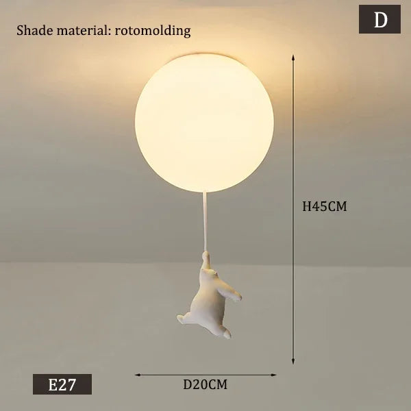 PolarGlow Designer IJsbeer Kroonluchter - hanglampen - gemonteerd